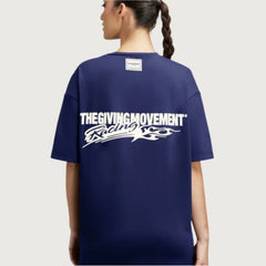 Unisex Racing T-Shirt - Navy Blue